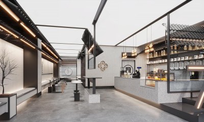 新中式7分甜奶茶店3D模型下载